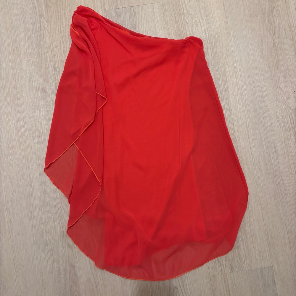 ☀️ Misope One Shoulder Coral Dress ☀️